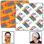 "THE AURORA BANDANA" Headband and Neck Wear Full Color Sublimation - Import Air Ship – 22” x 22”